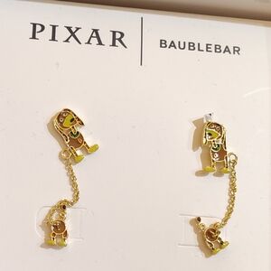 Disney Gold Crescent Stud Earrings